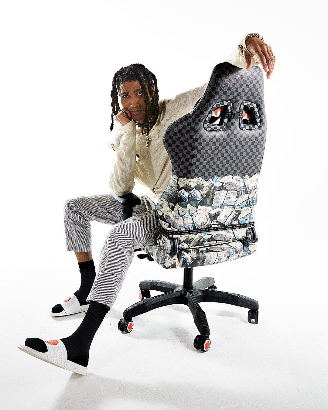 Sprayground Recommended | CHECK MONEY GAMING CHAIR - SUPER RARE