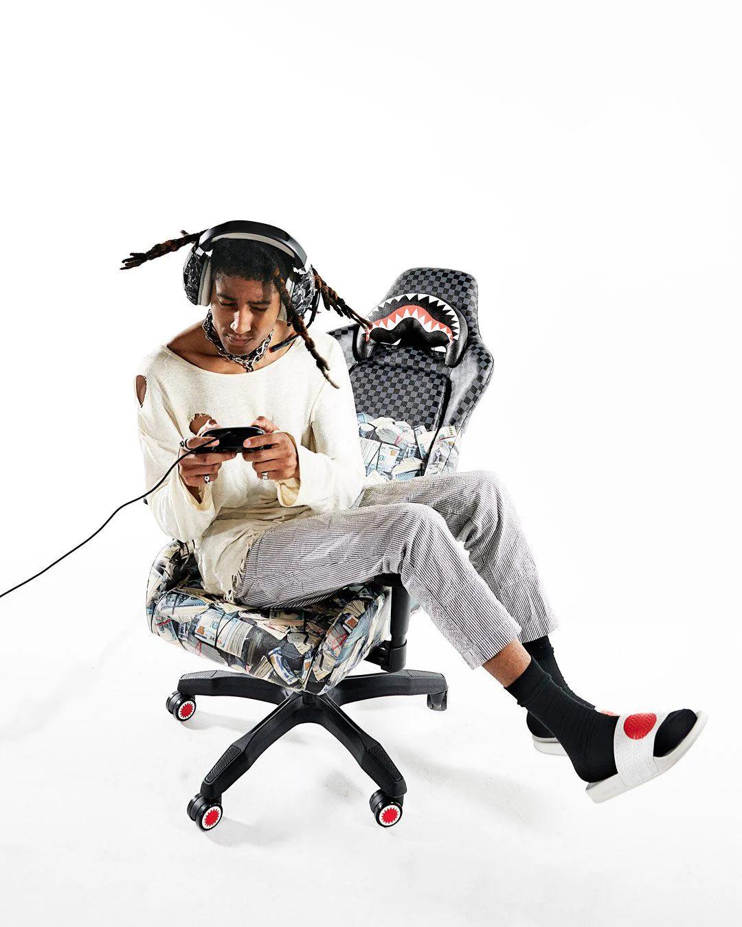 Sprayground Recommended | CHECK MONEY GAMING CHAIR - SUPER RARE