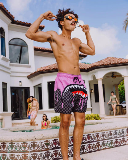 Sprayground Popular | OCEAN DRIP CHECK SWIM SHORT