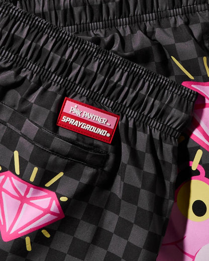 Sprayground Essential | PINK PANTHER DIAMOND SHARK SWIM SHORTS