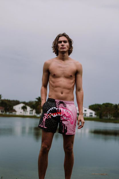 Sprayground Premium | PINK PANTHER PINK PAINTER SWIM SHORTS