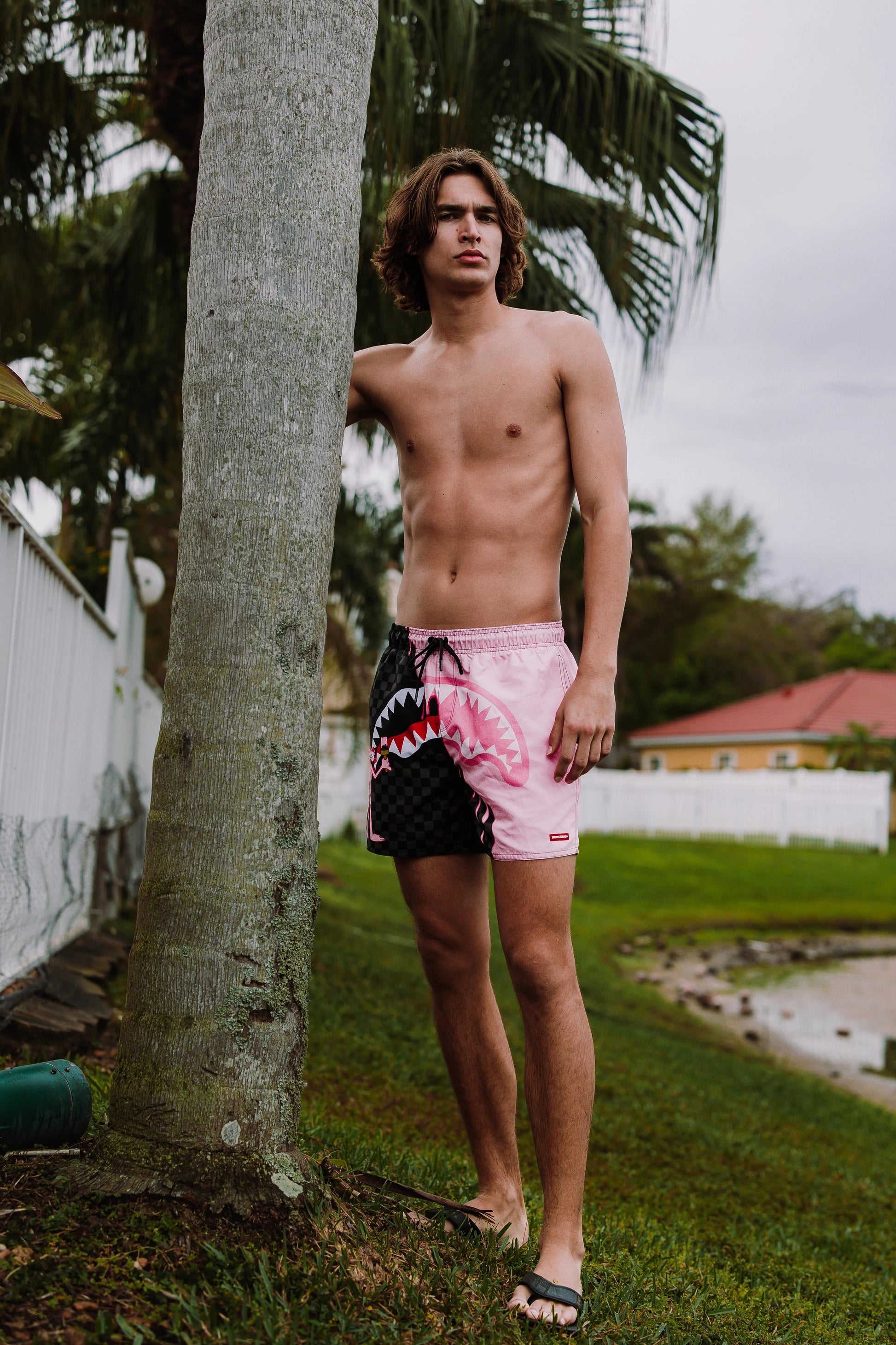 Sprayground Premium | PINK PANTHER PINK PAINTER SWIM SHORTS