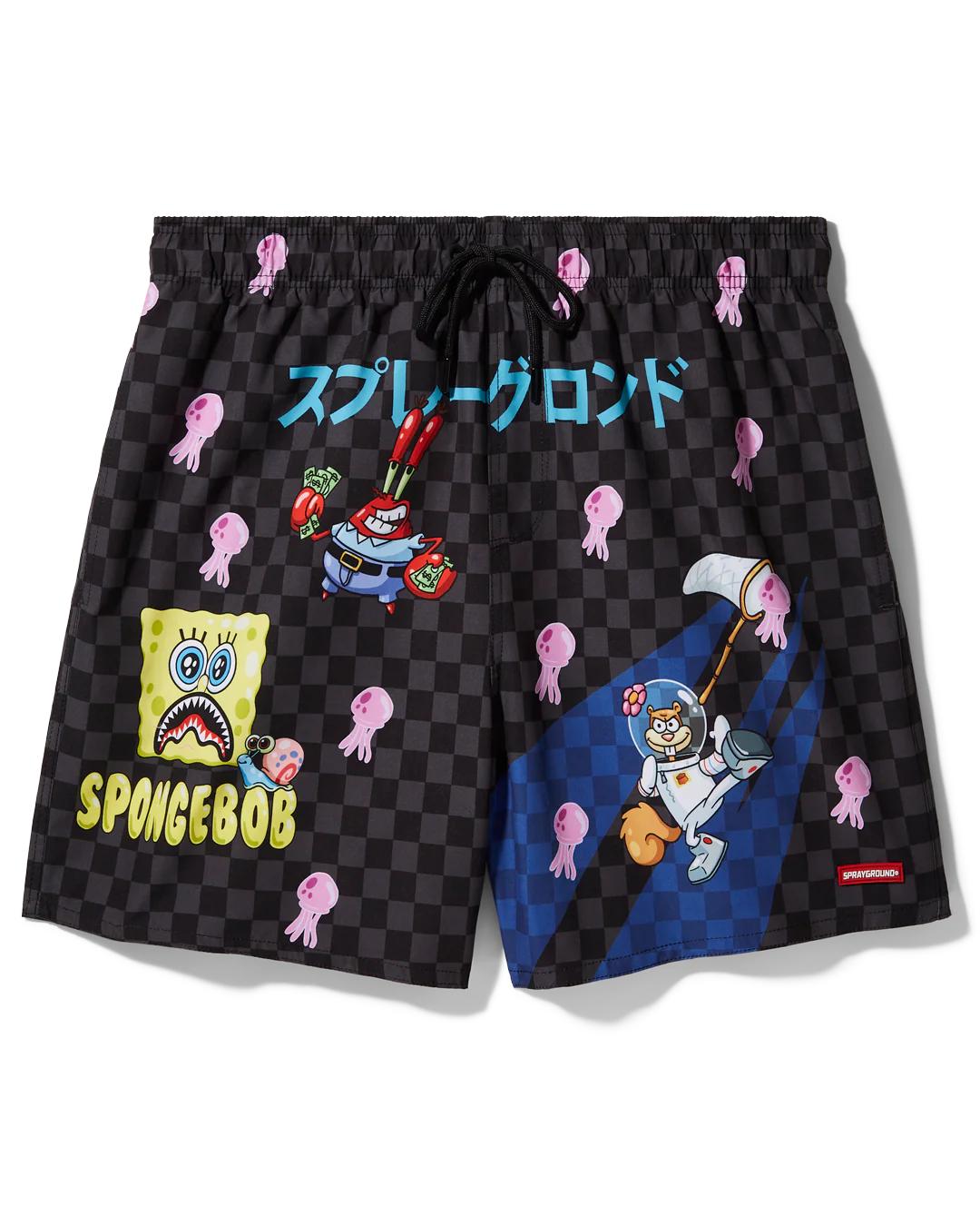 Sprayground New | SPONGEBOB TOKYO BUBBLE SWIM SHORTS