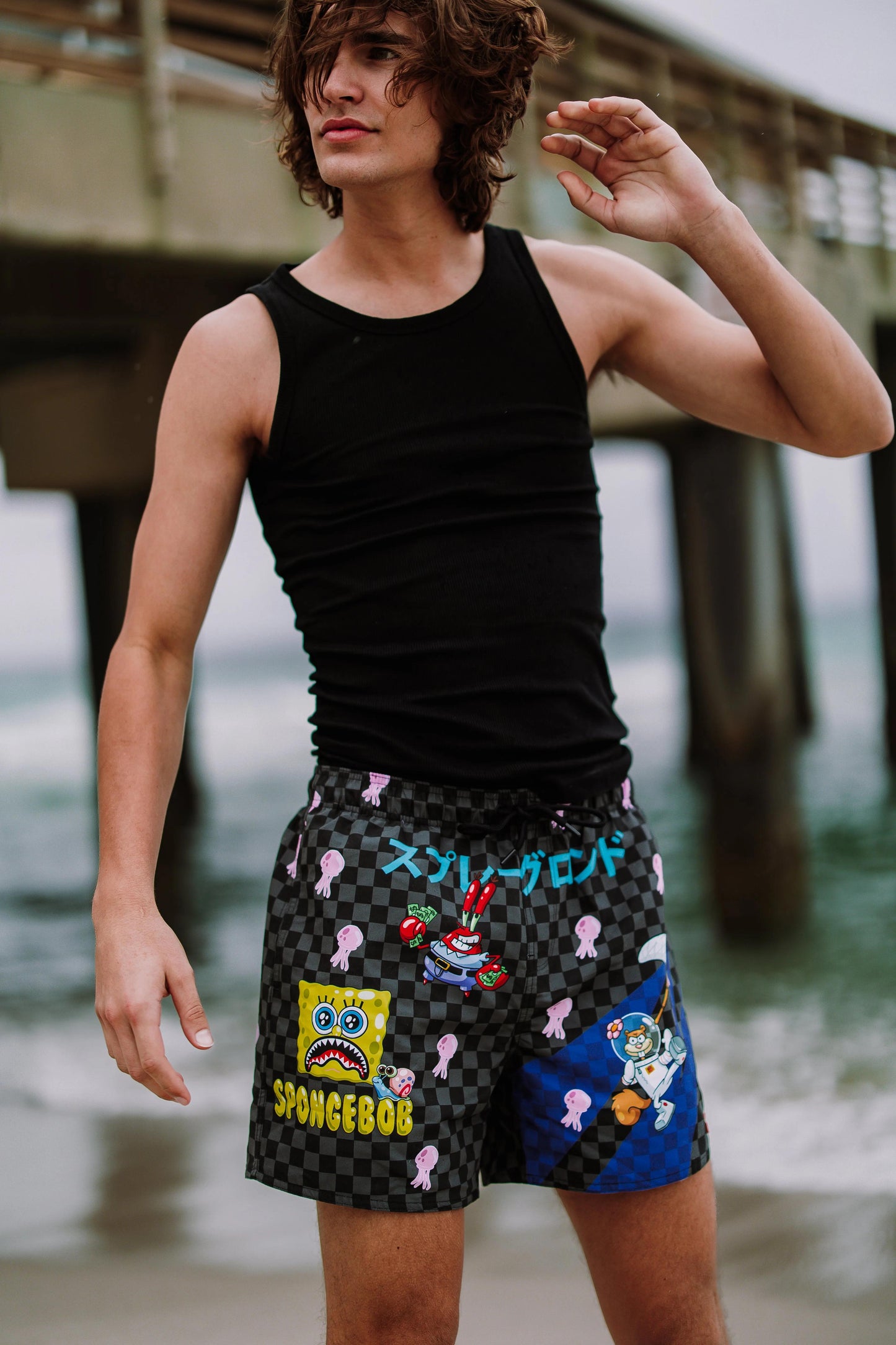 Sprayground New | SPONGEBOB TOKYO BUBBLE SWIM SHORTS