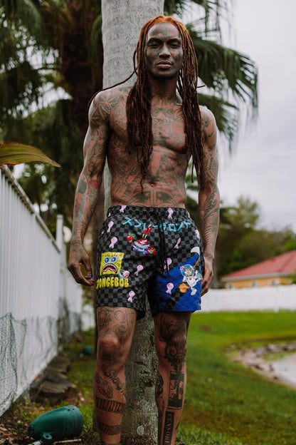 Sprayground New | SPONGEBOB TOKYO BUBBLE SWIM SHORTS