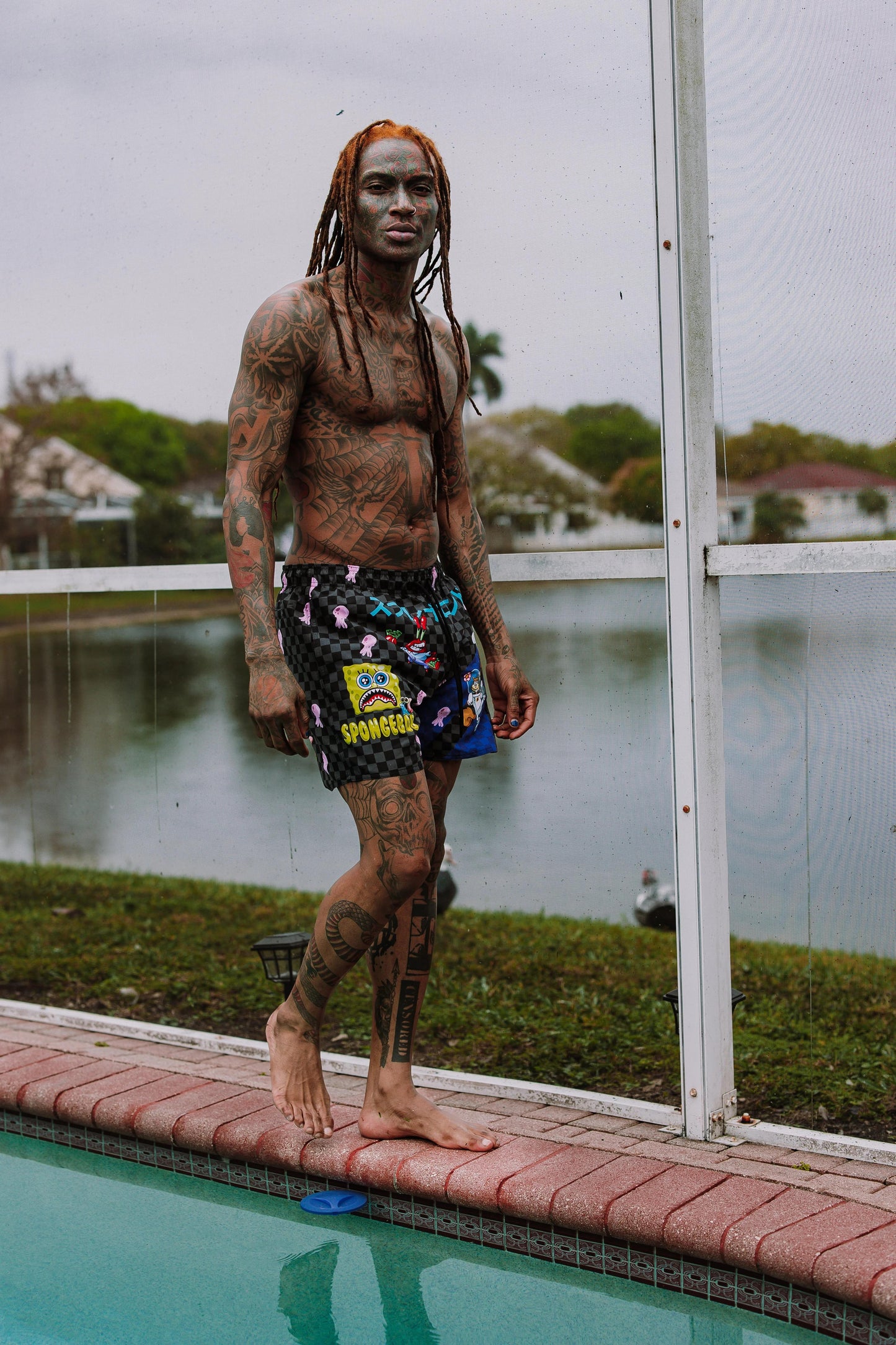 Sprayground New | SPONGEBOB TOKYO BUBBLE SWIM SHORTS