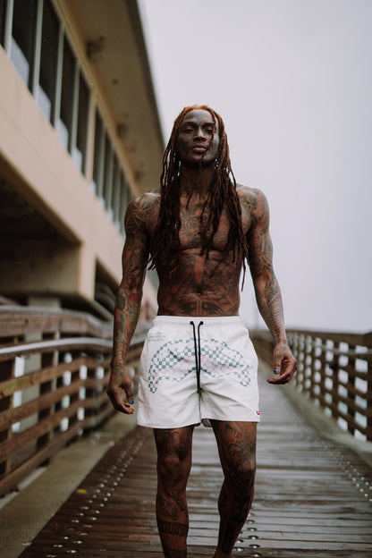 Sprayground Signature | SHARK CENTRAL DYNAMIC SWIM SHORTS