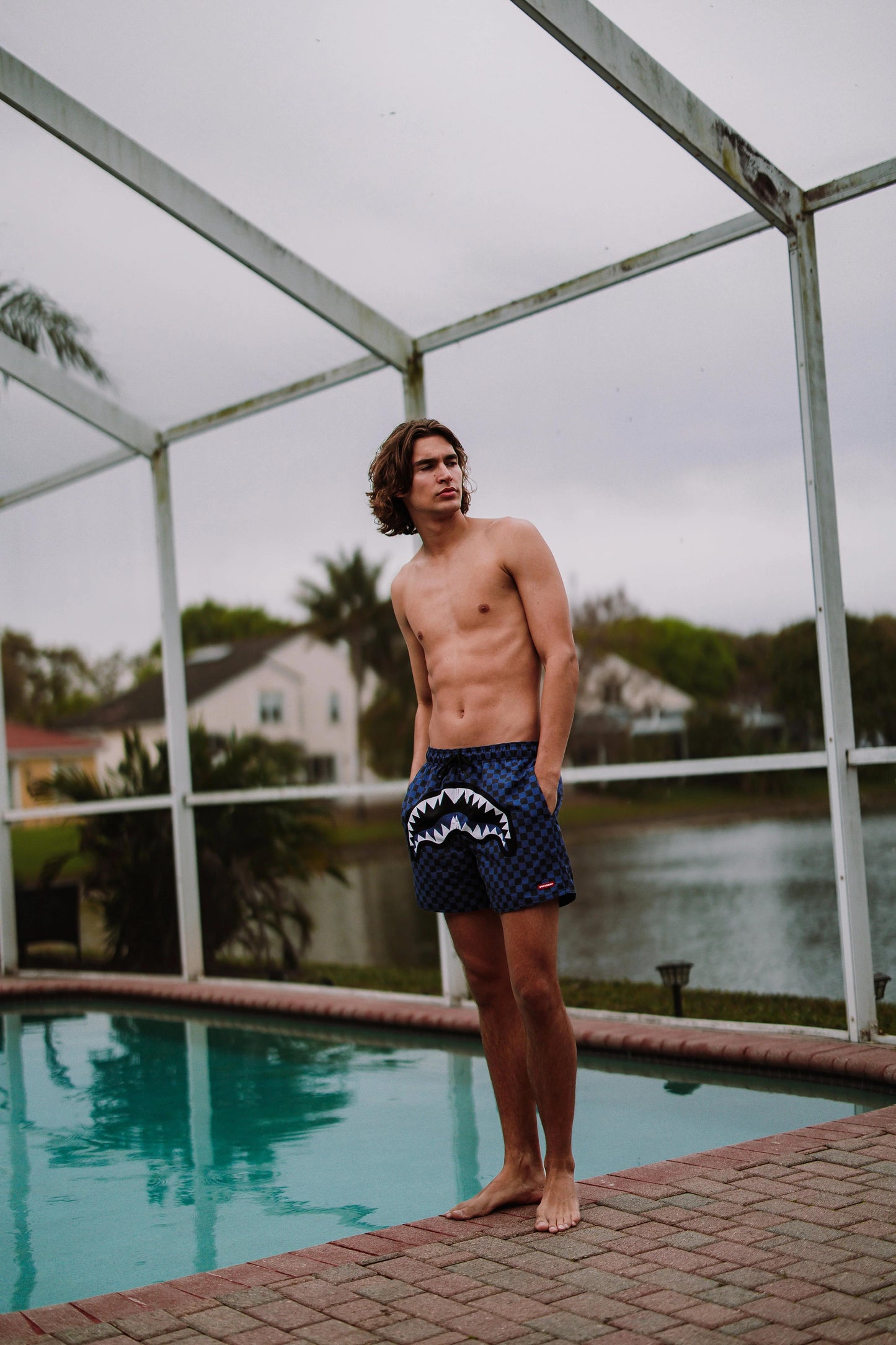 Sprayground Featured | MIDNIGHT MAGIC SHARKS IN PARIS SWIM SHORTS