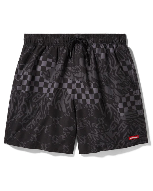 Sprayground Popular | 3AM CHECK SWIM SHORTS