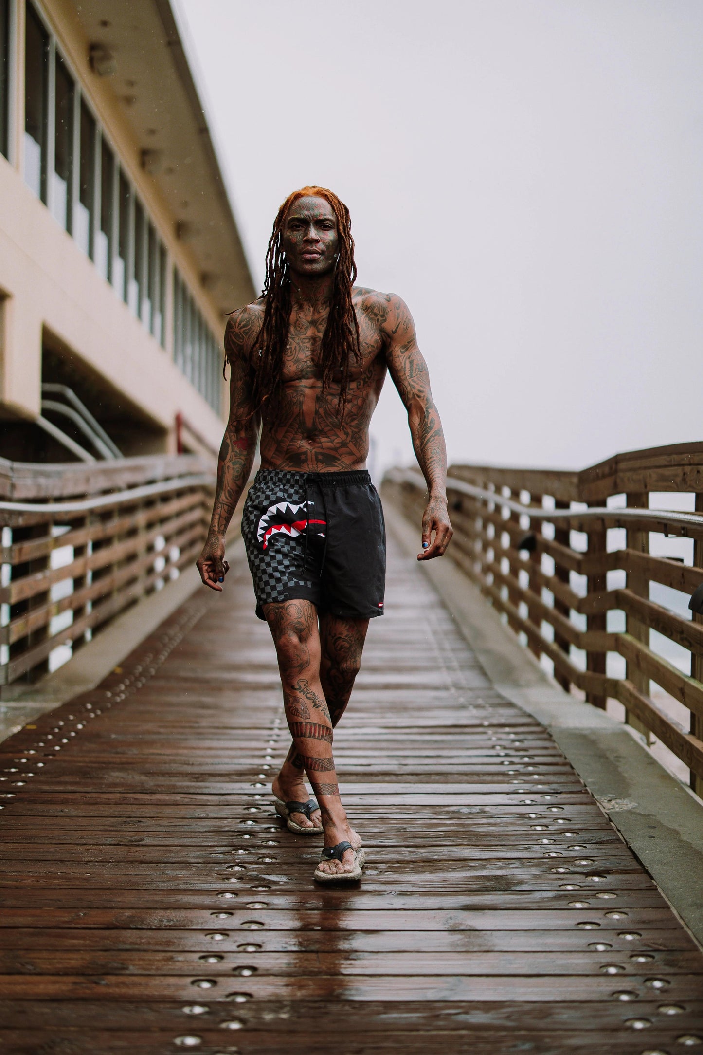 Sprayground Best Seller | SPEED SHARK SIDE SWIPE SWIM SHORTS