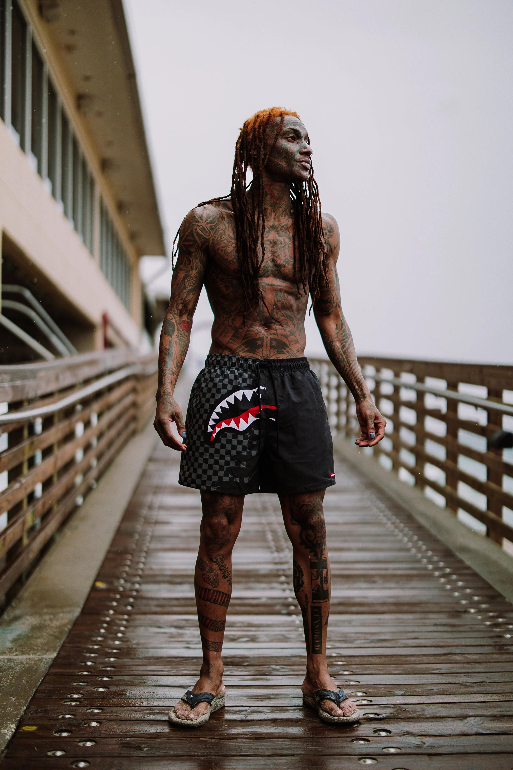 Sprayground Best Seller | SPEED SHARK SIDE SWIPE SWIM SHORTS