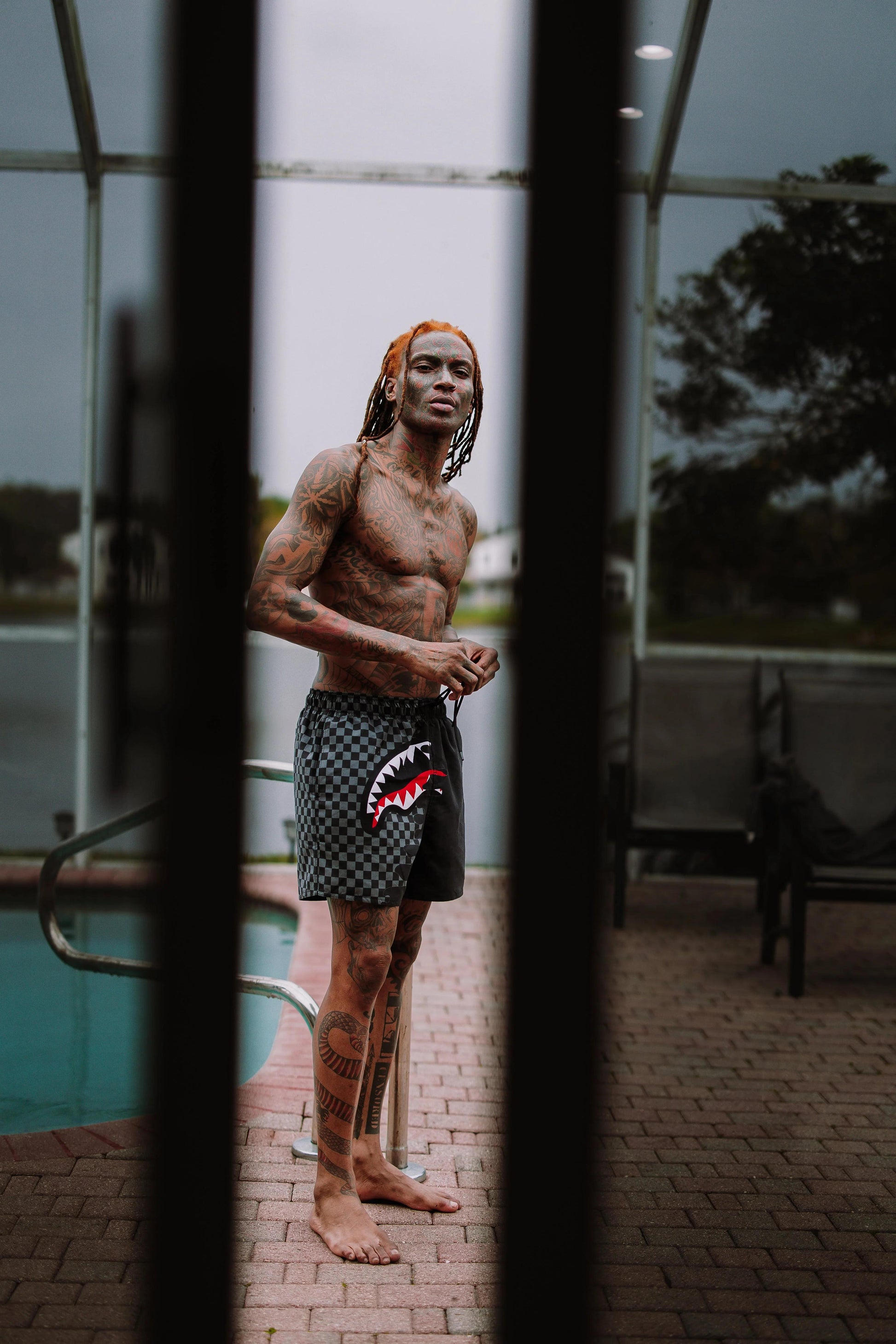 Sprayground Best Seller | SPEED SHARK SIDE SWIPE SWIM SHORTS