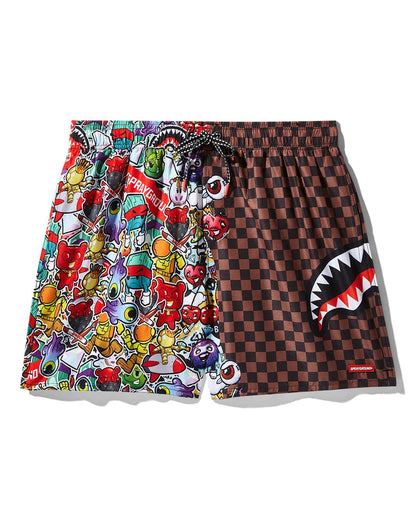 Sprayground Recommended | STICKER CREW SWIM SHORTS
