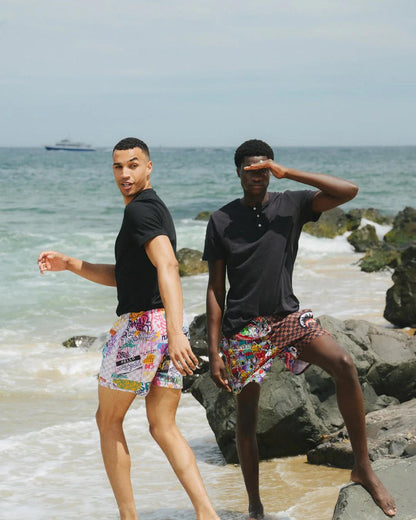 Sprayground Recommended | STICKER CREW SWIM SHORTS