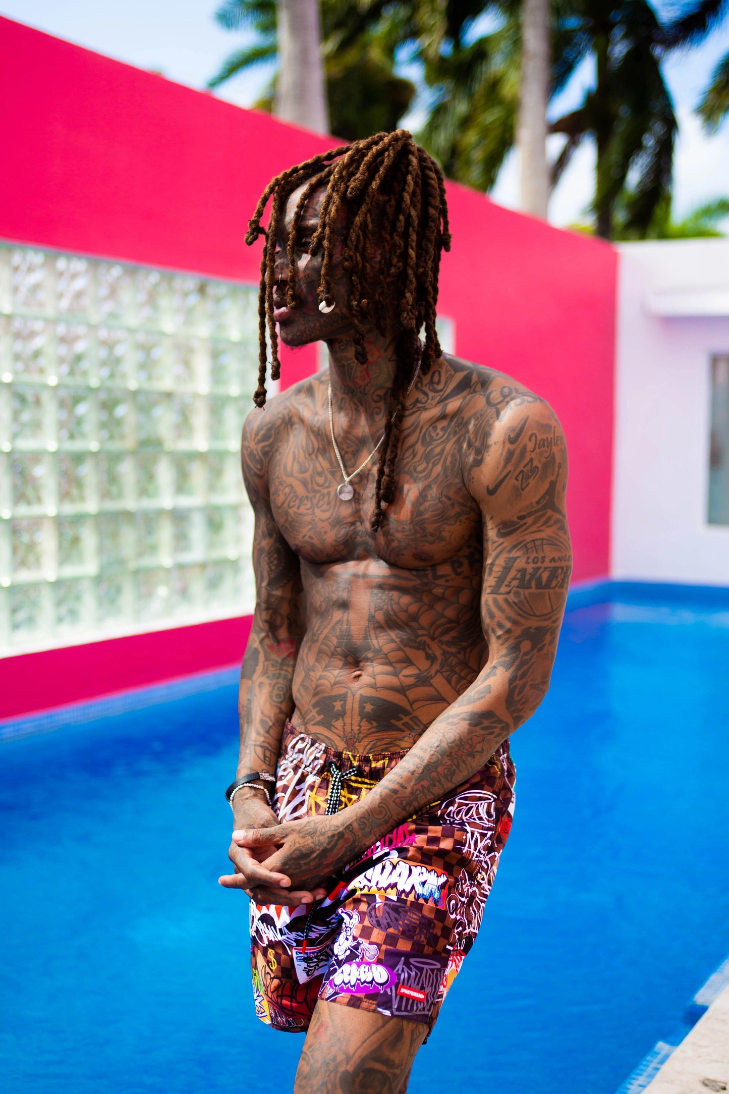 Sprayground New | SHARKS IN PARIS JETSKI SWIM TRUNKS