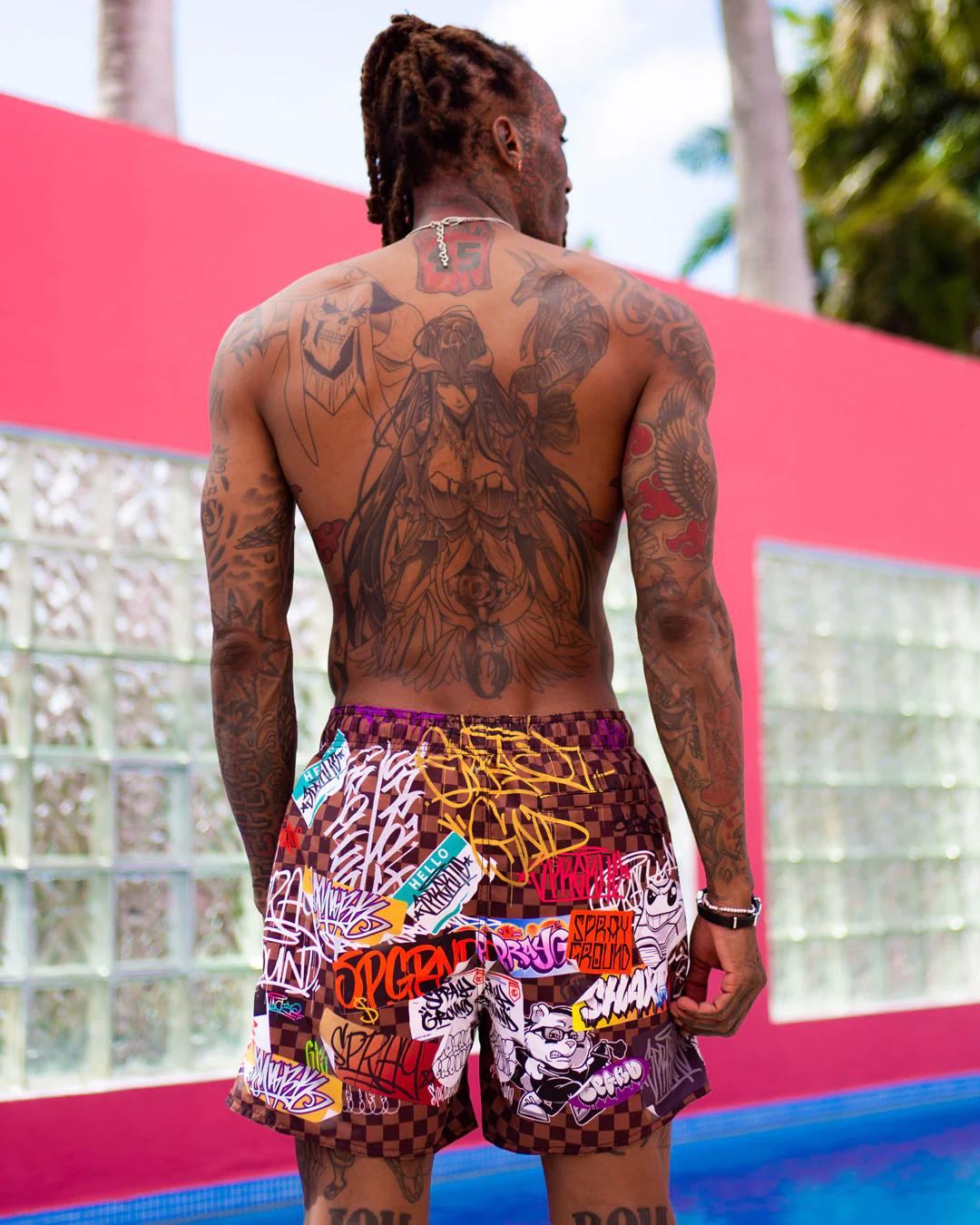 Sprayground New | SHARKS IN PARIS JETSKI SWIM TRUNKS