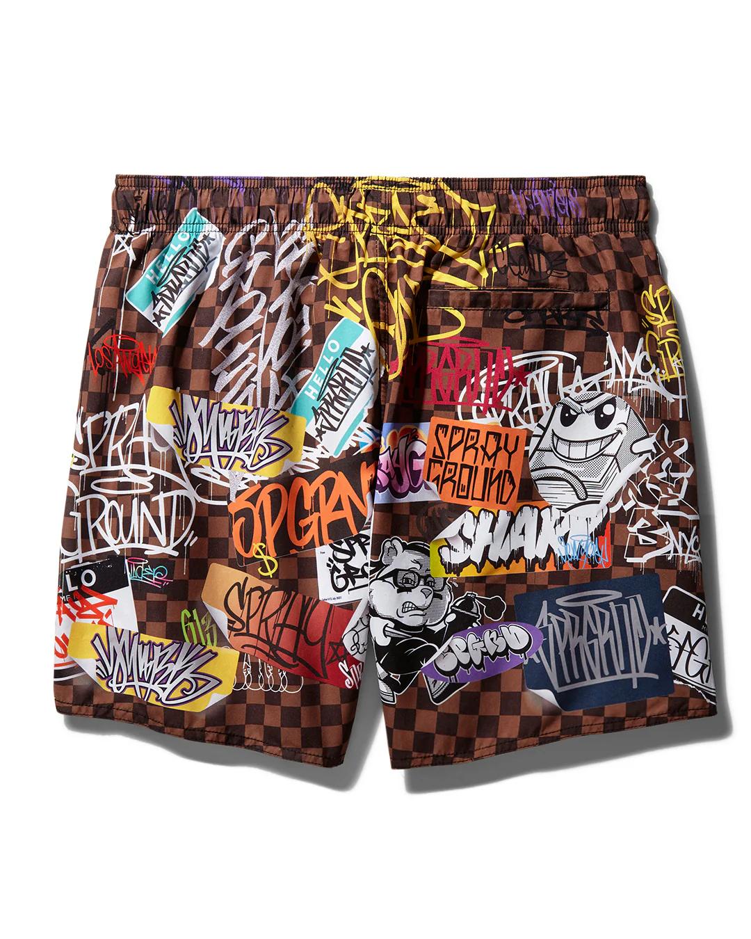 Sprayground New | SHARKS IN PARIS JETSKI SWIM TRUNKS