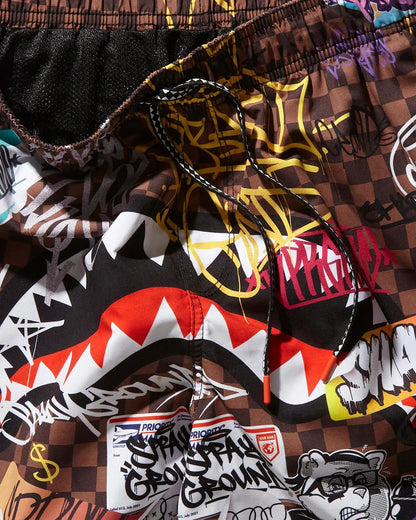 Sprayground New | SHARKS IN PARIS JETSKI SWIM TRUNKS