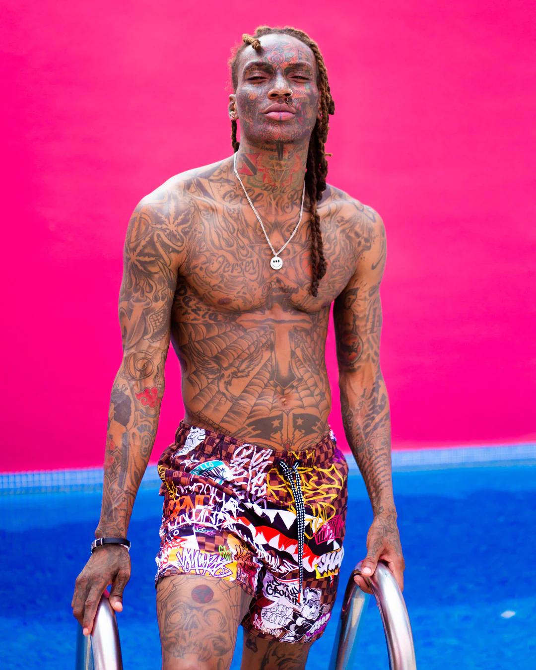 Sprayground New | SHARKS IN PARIS JETSKI SWIM TRUNKS