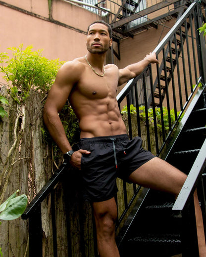 Sprayground Featured | SHARK CENTRAL MIDNIGHT SWIM TRUNKS