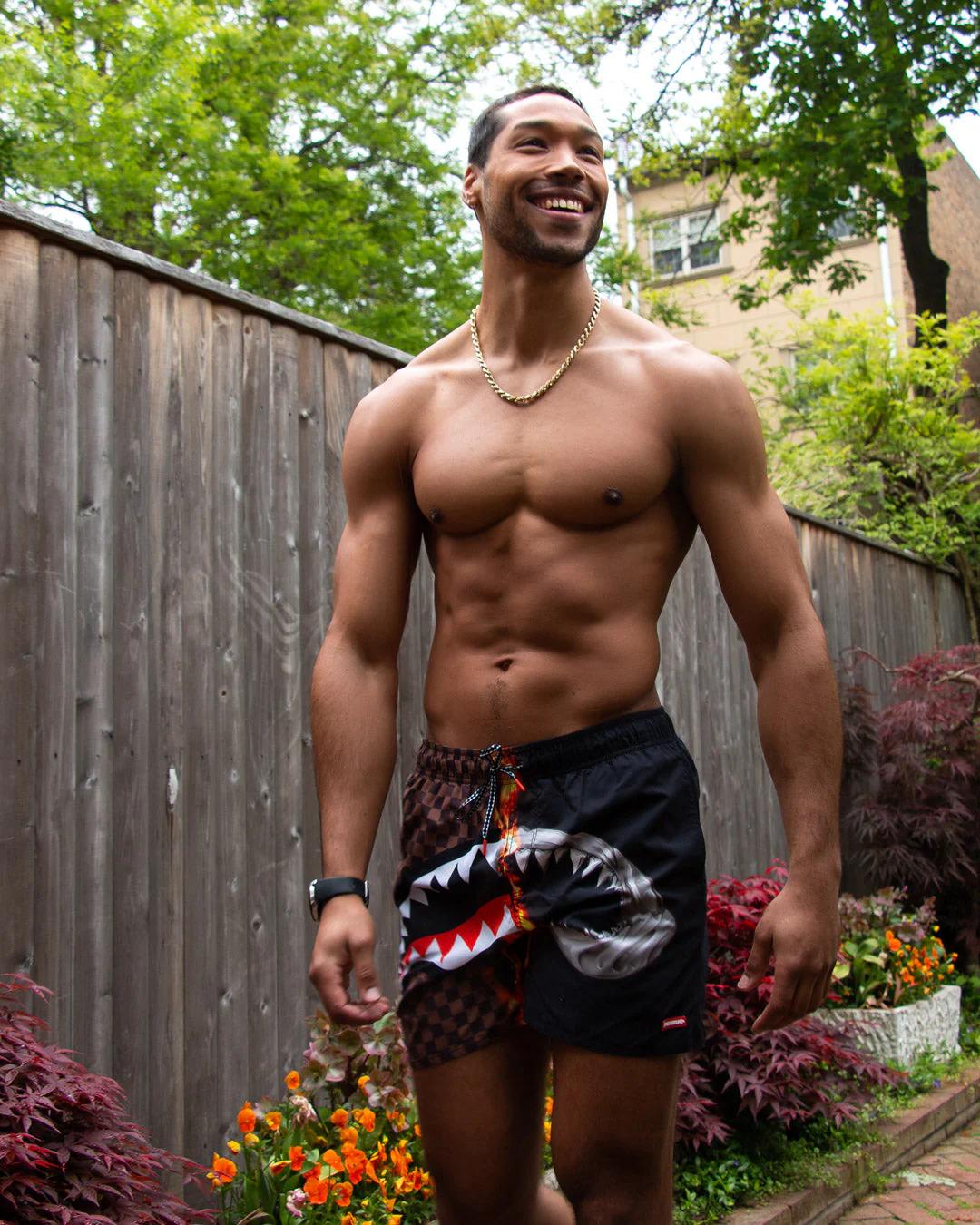Sprayground Best Seller | SHARKS IN PARIS UNSTOPPABLE SWIM TRUNKS