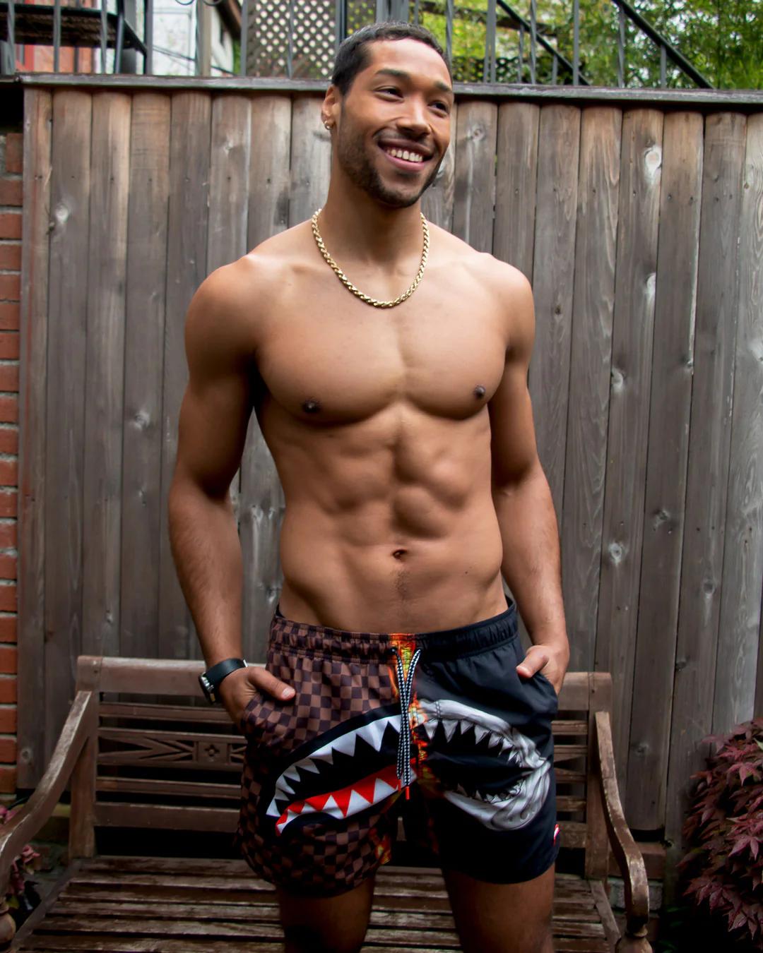 Sprayground Best Seller | SHARKS IN PARIS UNSTOPPABLE SWIM TRUNKS