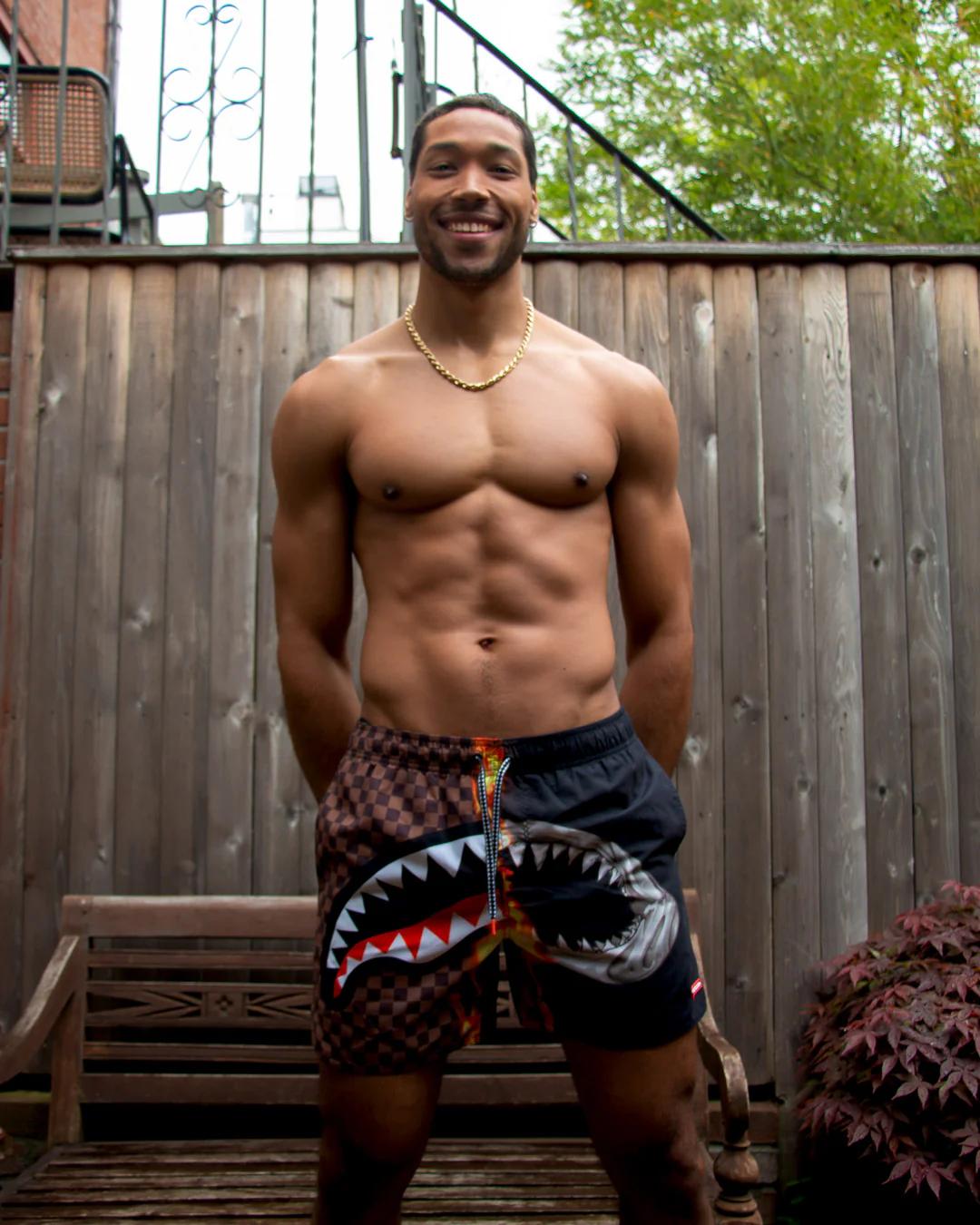 Sprayground Best Seller | SHARKS IN PARIS UNSTOPPABLE SWIM TRUNKS