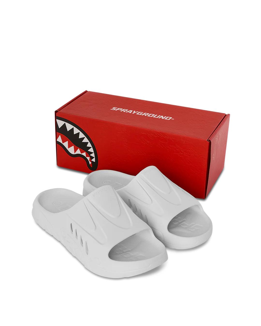 Sprayground Popular | SHARK SLIDE (WHT)