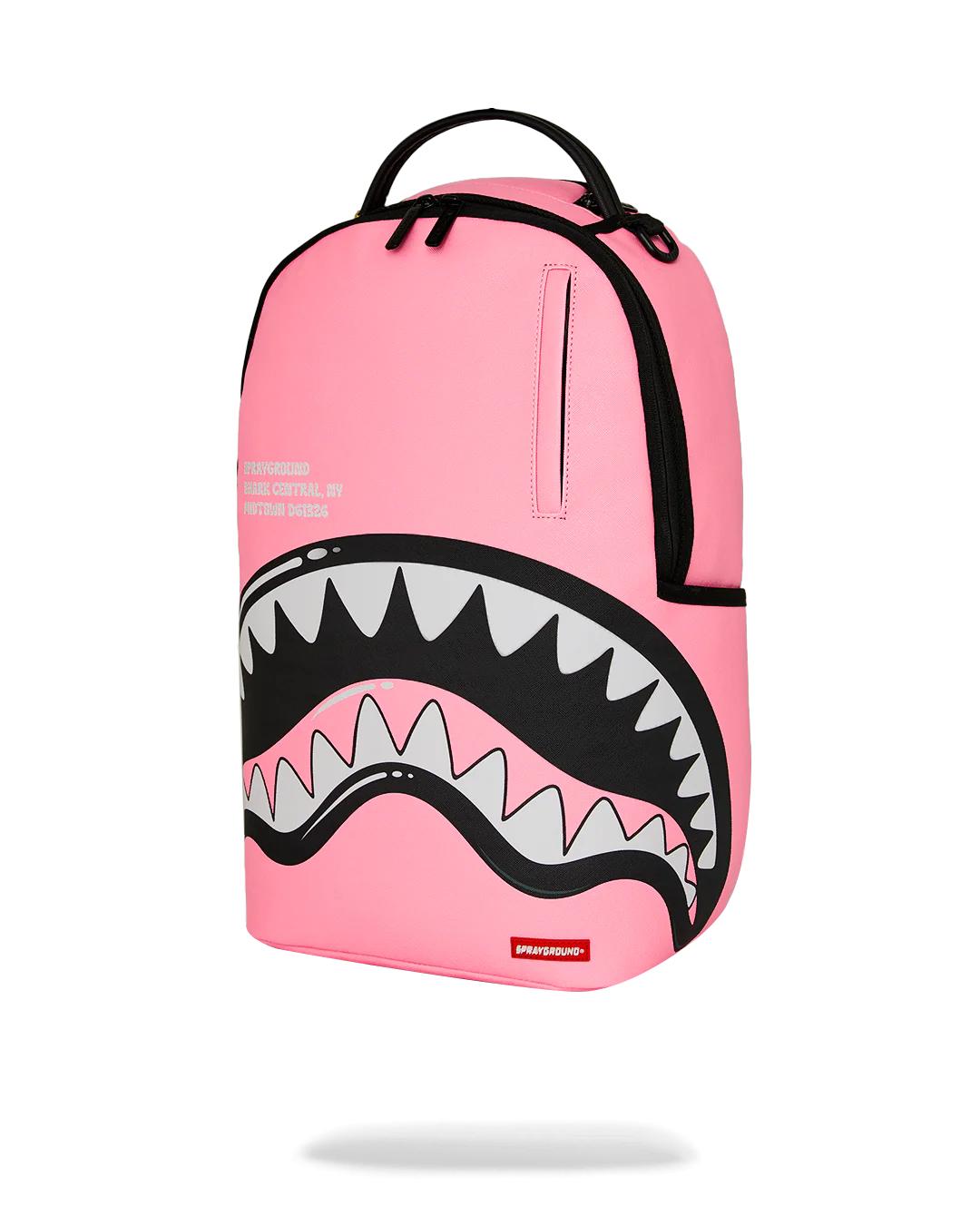 Sprayground Essential | SHARK CENTRAL BUBBLE SHARK (PINK) BACKPACK