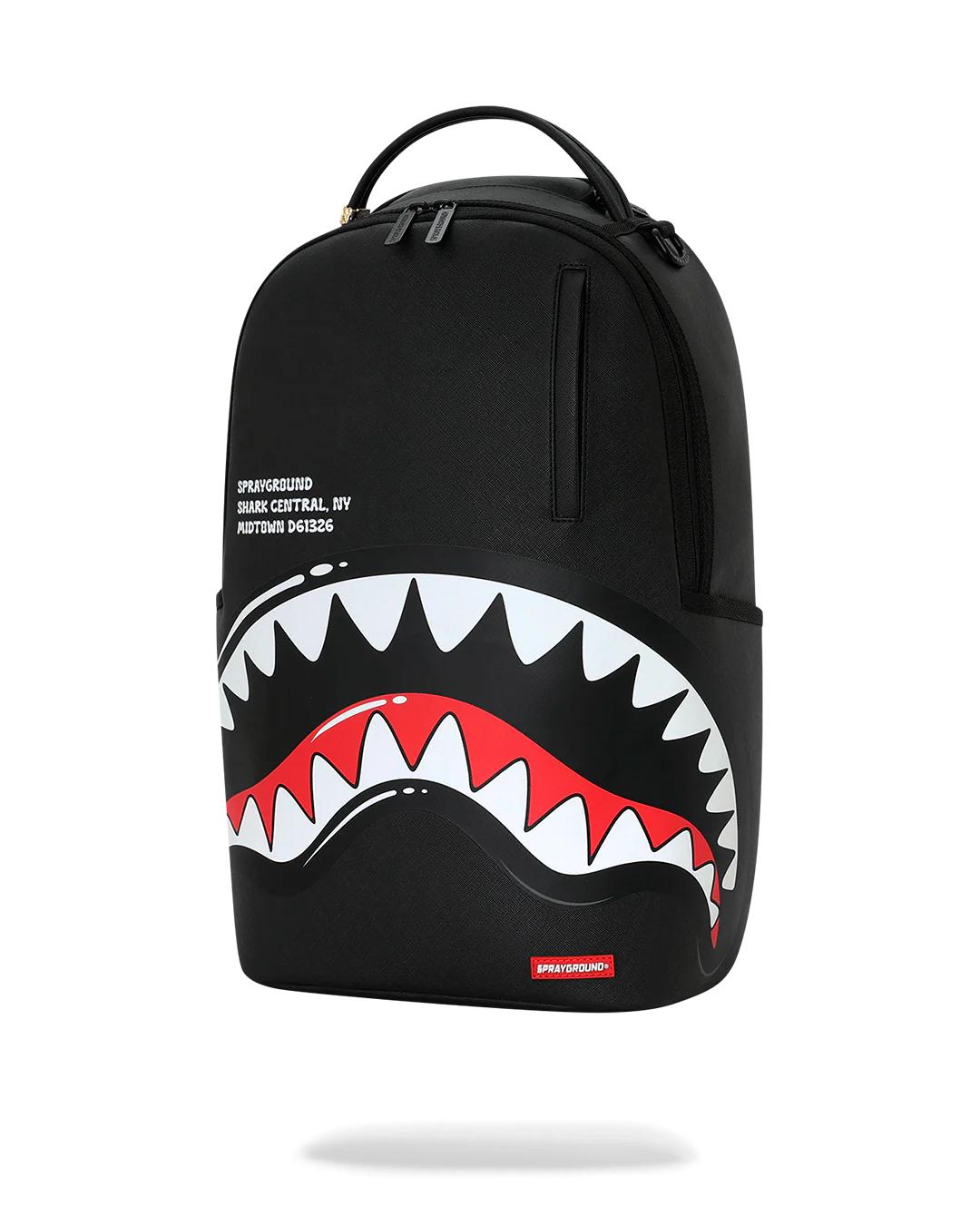 Sprayground Premium | SHARK CENTRAL BUBBLE SHARK (BLK) BACKPACK