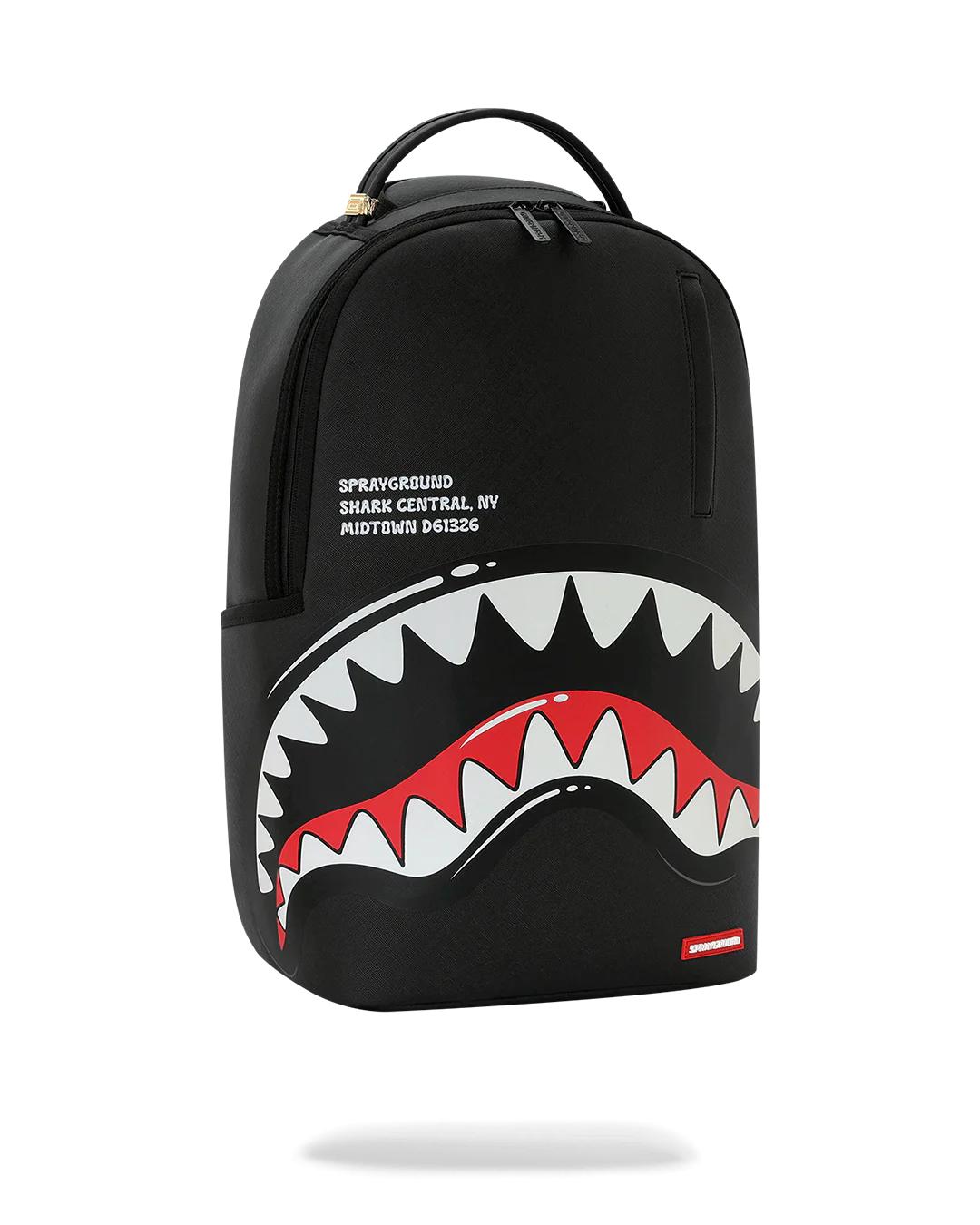 Sprayground Premium | SHARK CENTRAL BUBBLE SHARK (BLK) BACKPACK