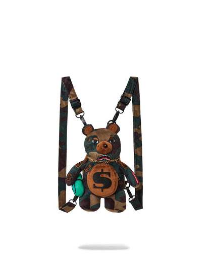 Sprayground Exclusive | BEARCUB BACKPACK - CAMOCHECK MONEYBEAR