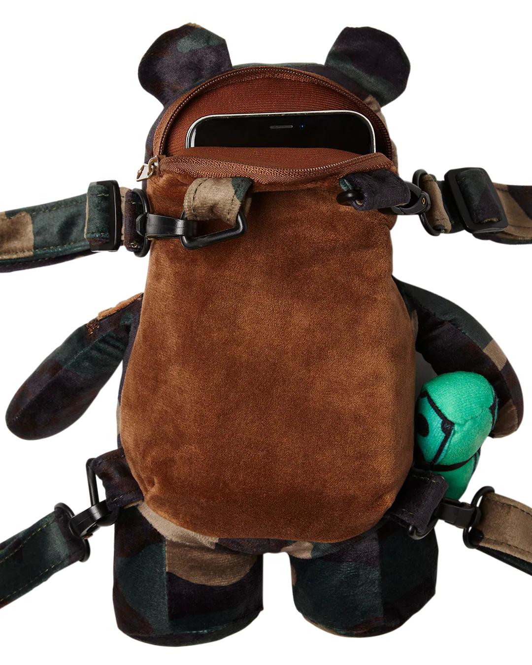 Sprayground Exclusive | BEARCUB BACKPACK - CAMOCHECK MONEYBEAR
