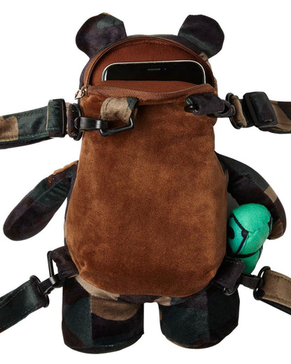 Sprayground Exclusive | BEARCUB BACKPACK - CAMOCHECK MONEYBEAR