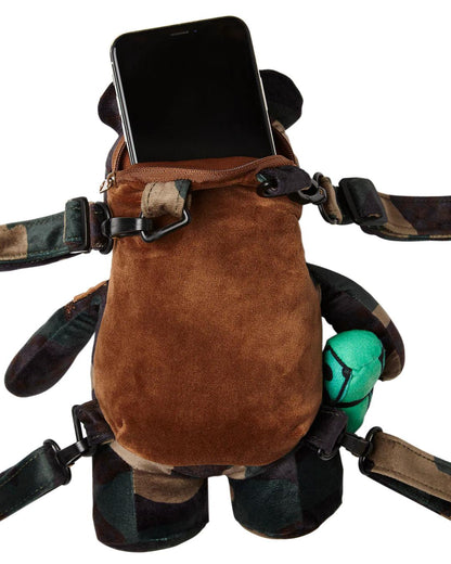 Sprayground Exclusive | BEARCUB BACKPACK - CAMOCHECK MONEYBEAR