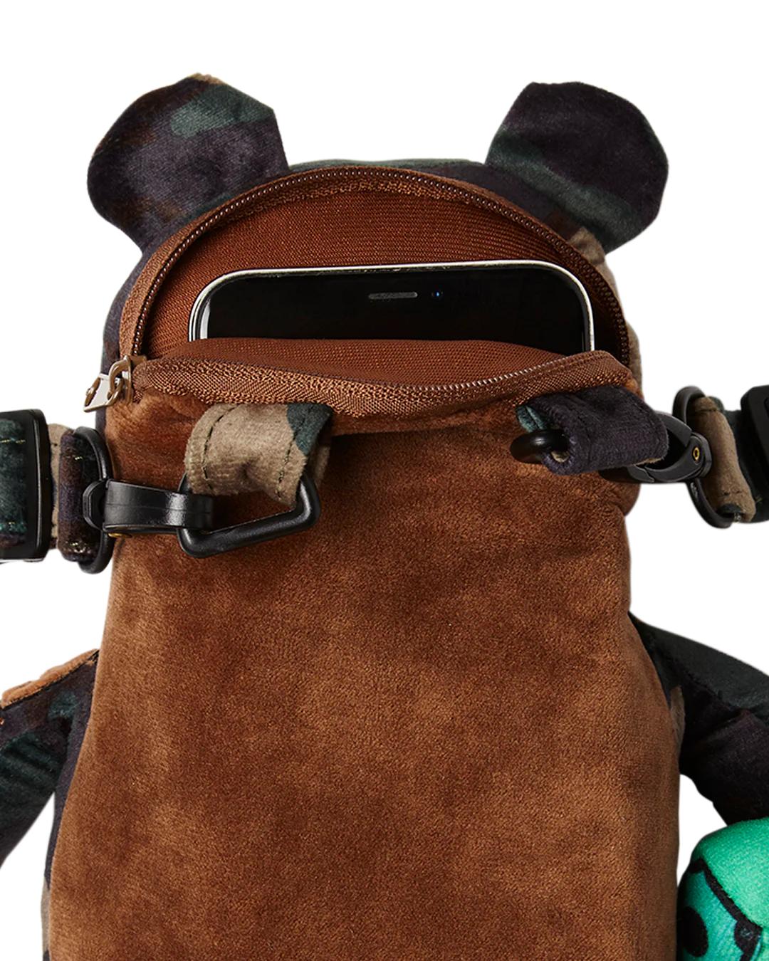 Sprayground Exclusive | BEARCUB BACKPACK - CAMOCHECK MONEYBEAR