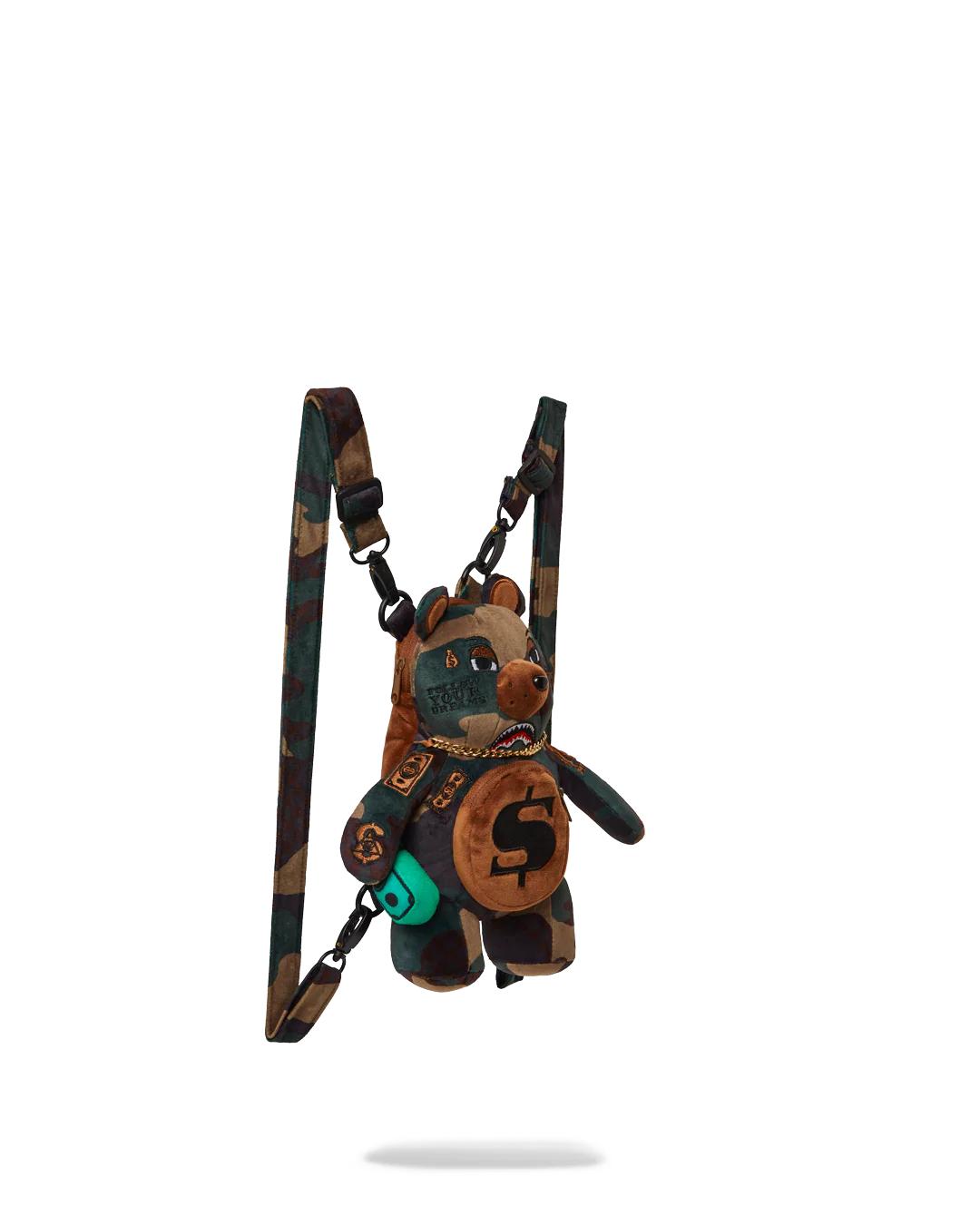 Sprayground Exclusive | BEARCUB BACKPACK - CAMOCHECK MONEYBEAR