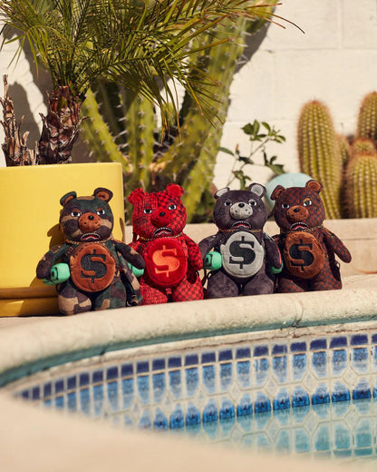 Sprayground Exclusive | BEARCUB BACKPACK - CAMOCHECK MONEYBEAR
