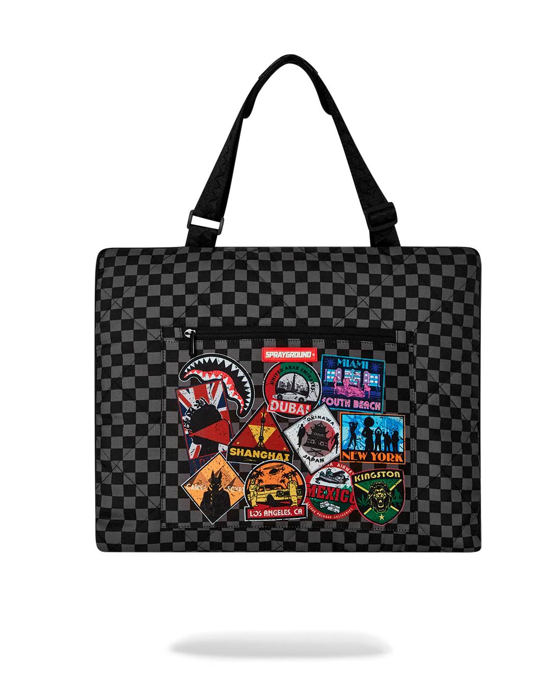 Sprayground Premium | GLOBAL MOGUL UNLIMITED MILES PACKABLE BEACH MAT BLANKET WATER RESISTAN