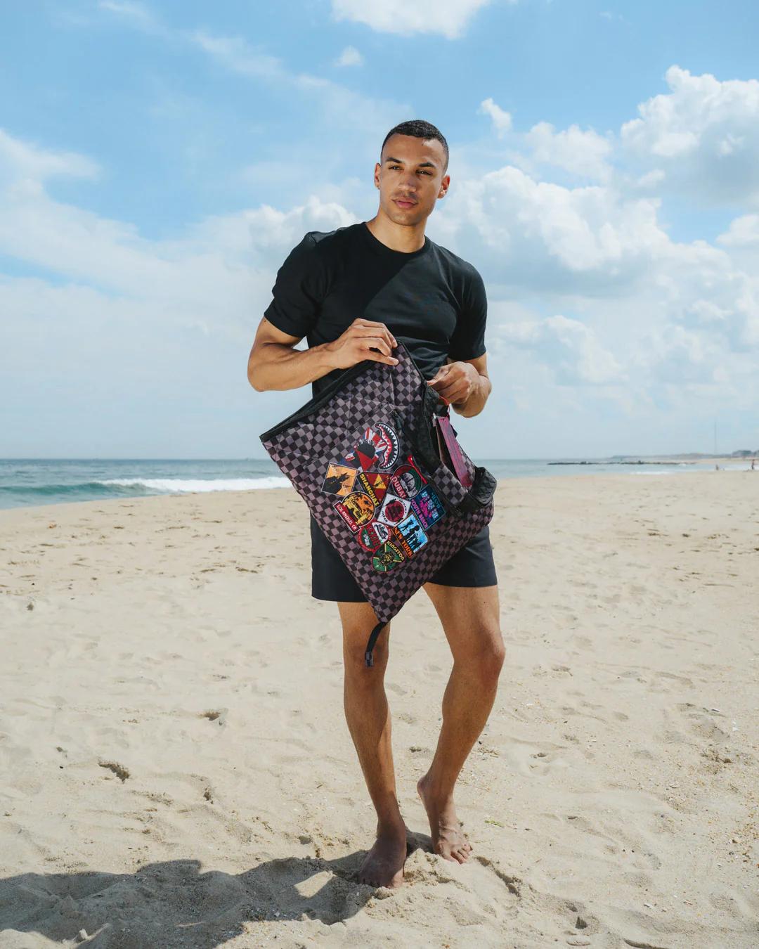 Sprayground Premium | GLOBAL MOGUL UNLIMITED MILES PACKABLE BEACH MAT BLANKET WATER RESISTAN