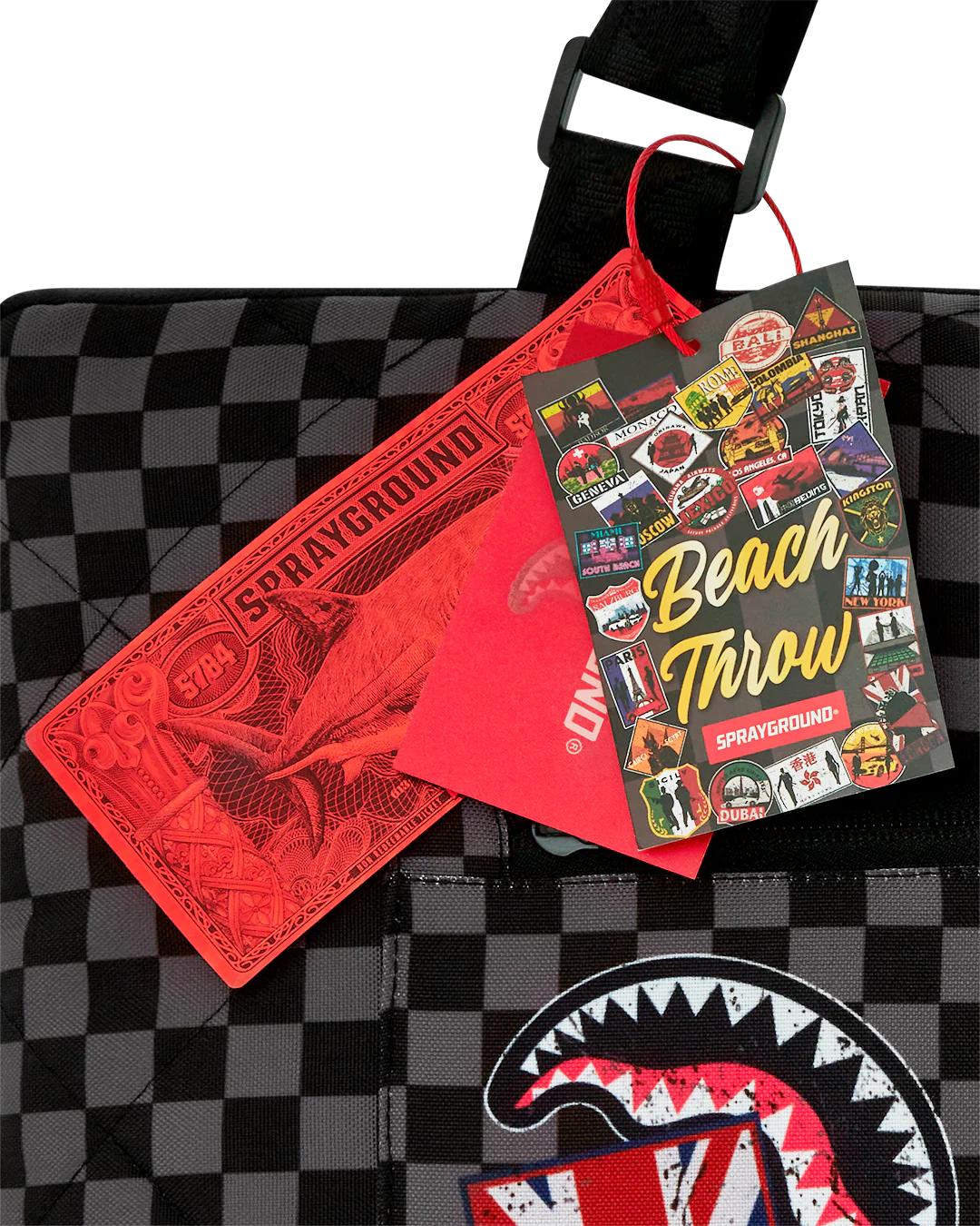 Sprayground Premium | GLOBAL MOGUL UNLIMITED MILES PACKABLE BEACH MAT BLANKET WATER RESISTAN