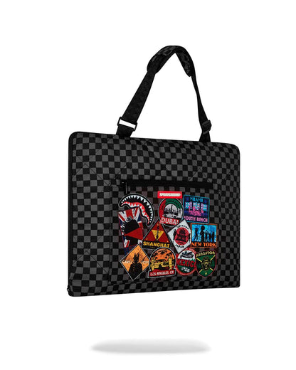 Sprayground Premium | GLOBAL MOGUL UNLIMITED MILES PACKABLE BEACH MAT BLANKET WATER RESISTAN