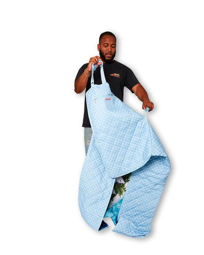 Sprayground New | SHARK ISLAND PACKABLE BEACH MAT BLANKET WATER RESISTANT CONVERTIBLE TO