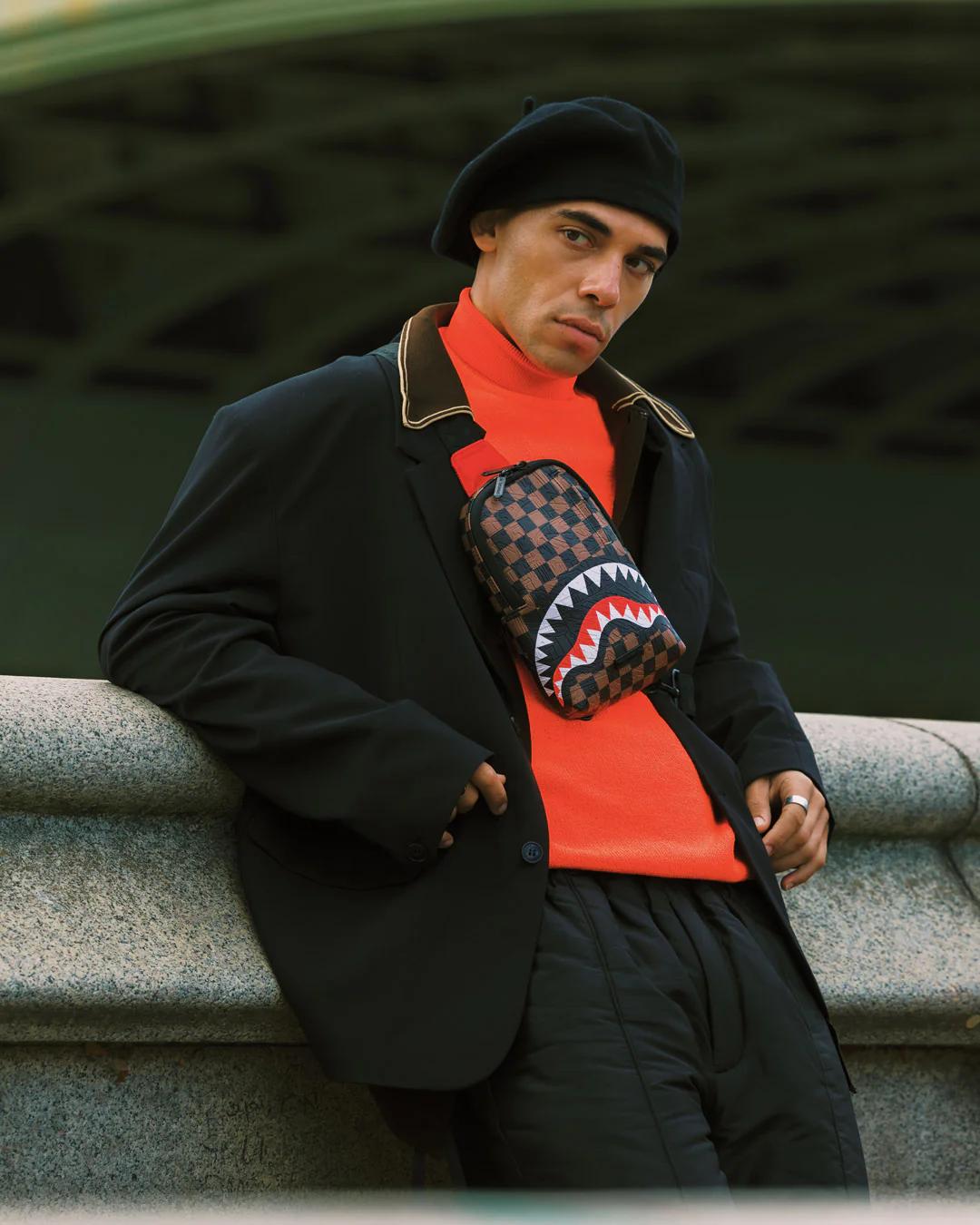 Sprayground Essential | THE PRIVATE JET SHARK CLUB BACKPACK SLING
