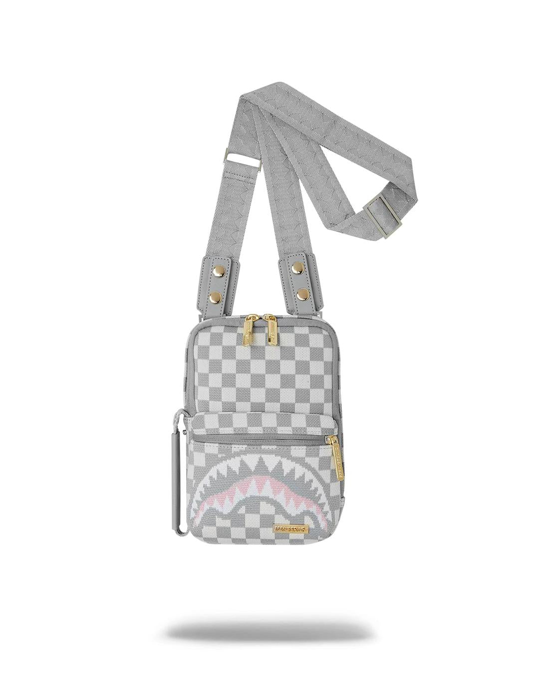 Sprayground New | KNIT SHARKS IN PARIS IN CREAM OG SLING