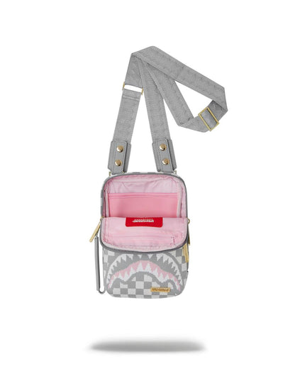 Sprayground New | KNIT SHARKS IN PARIS IN CREAM OG SLING