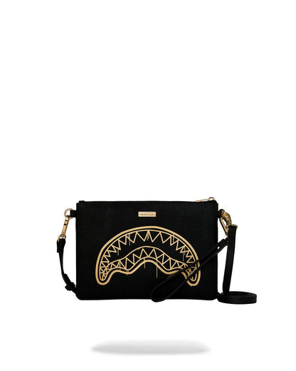 Sprayground Signature | GOLD FANG CROSSOVER CLUTCH