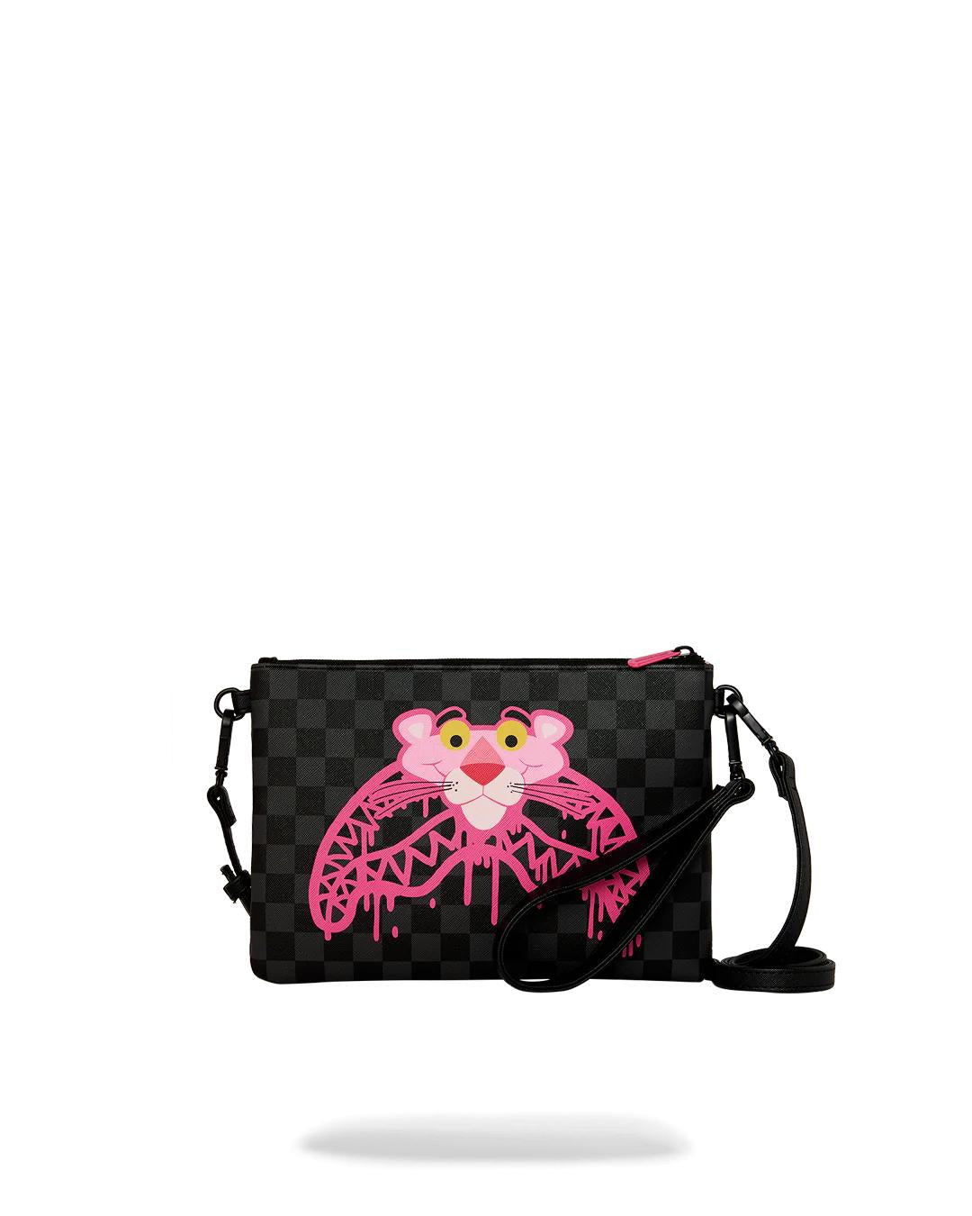 Sprayground Best Seller | PINK PANTHER DIAMOND SHARK CROSSOVER CLUTCH