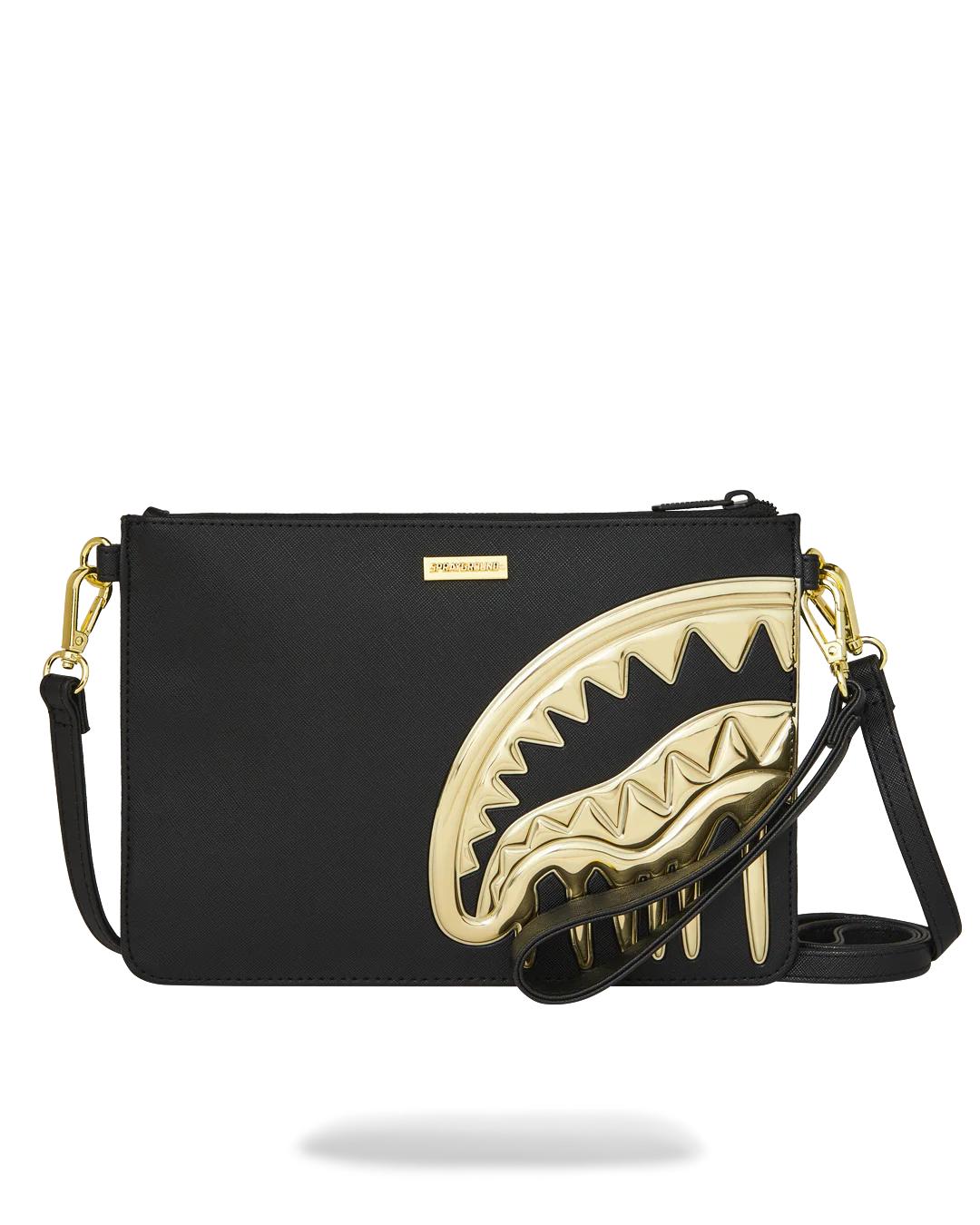 Sprayground Signature | GOLDHEART SHARK DRIP CROSSOVER CLUTCH