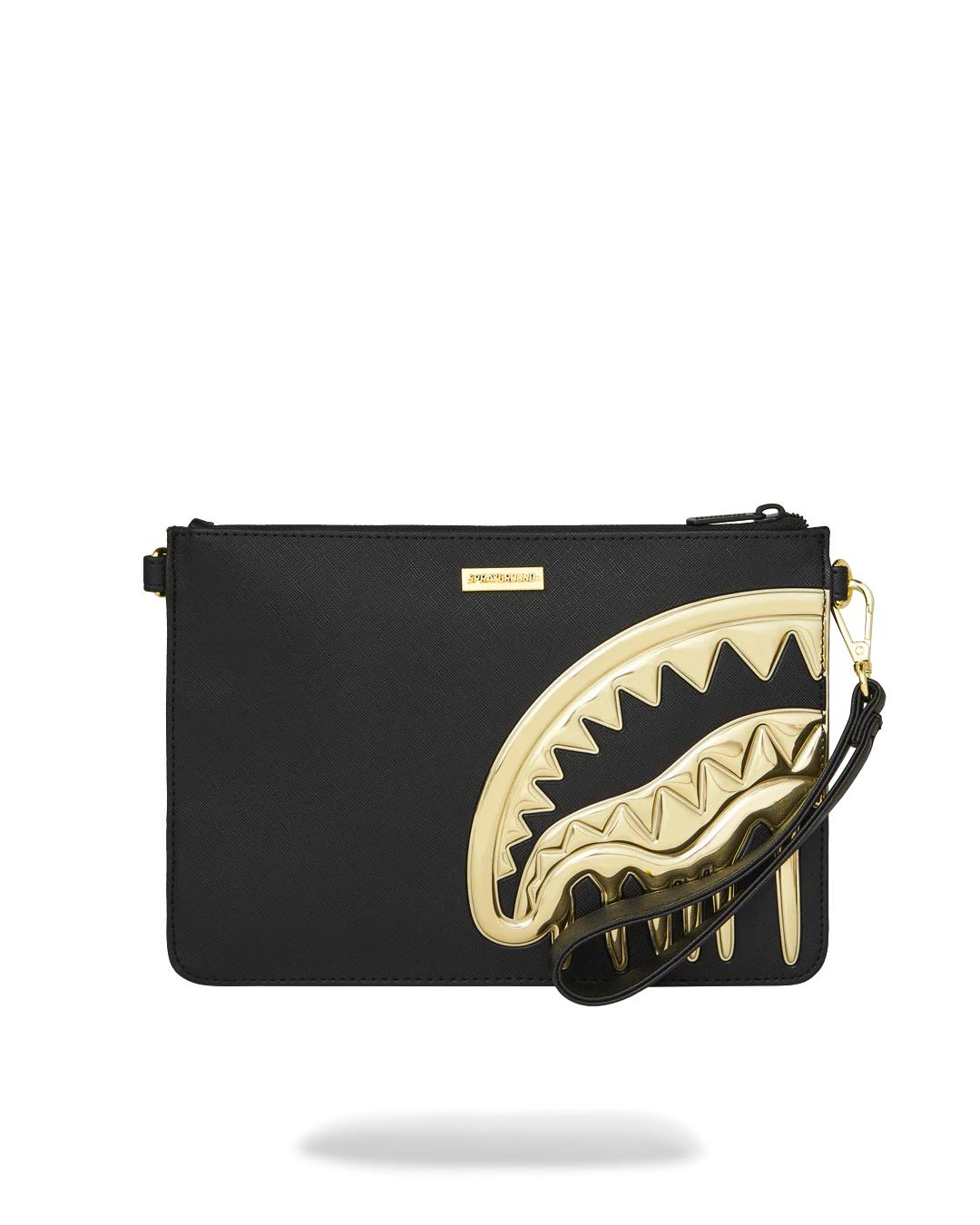 Sprayground Signature | GOLDHEART SHARK DRIP CROSSOVER CLUTCH